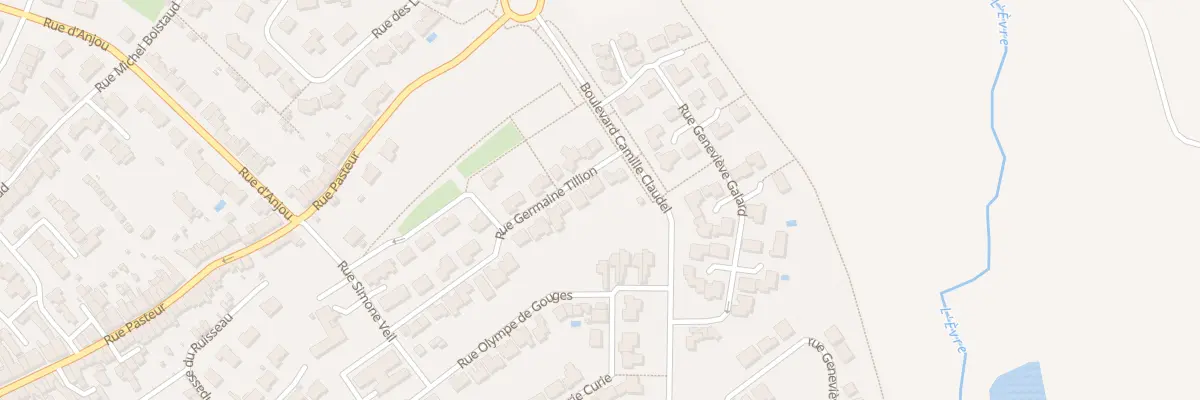 Plan du 3 Rue Germaine Tillion au May-sur-Èvre