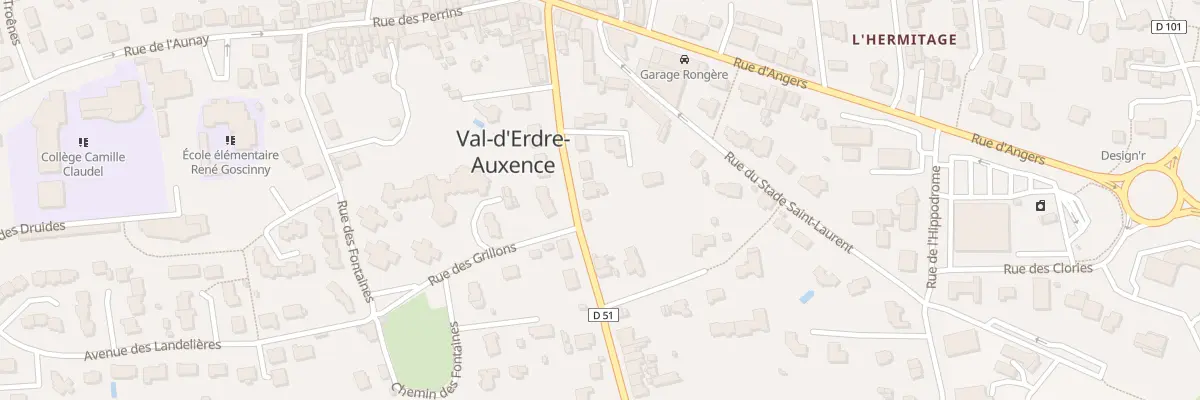 Plan du 10 Rue d’Ingrandes à Val d’Erdre-Auxence