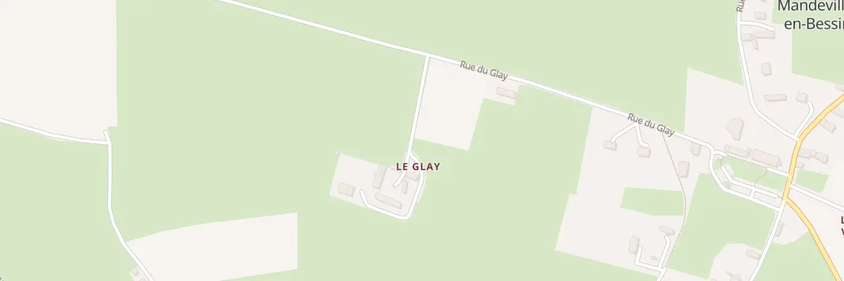Plan du 5034 Le Glay à Mandeville-en-Bessin
