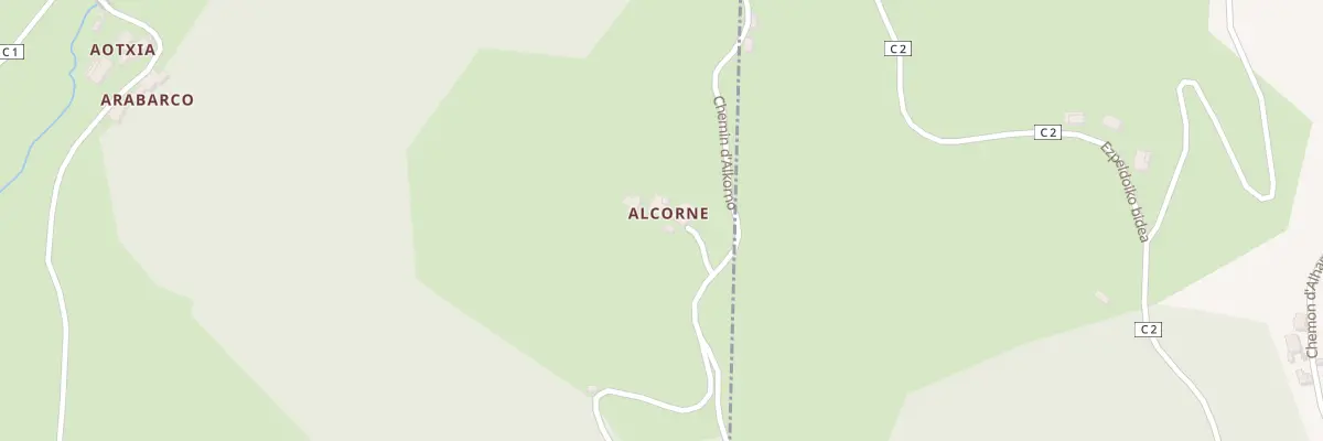 Plan du 590 Che d’Alkorno à Larrau