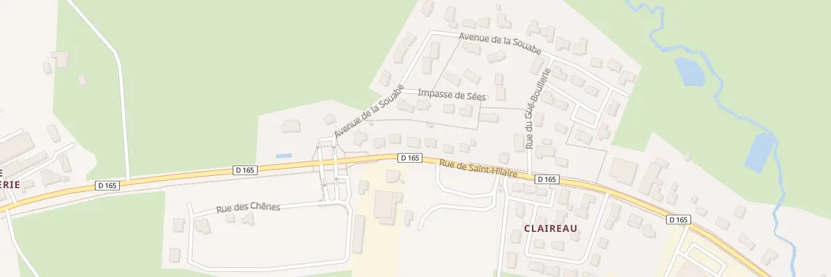 Plan du 54 Rue de Saint Hilaire à Chailland