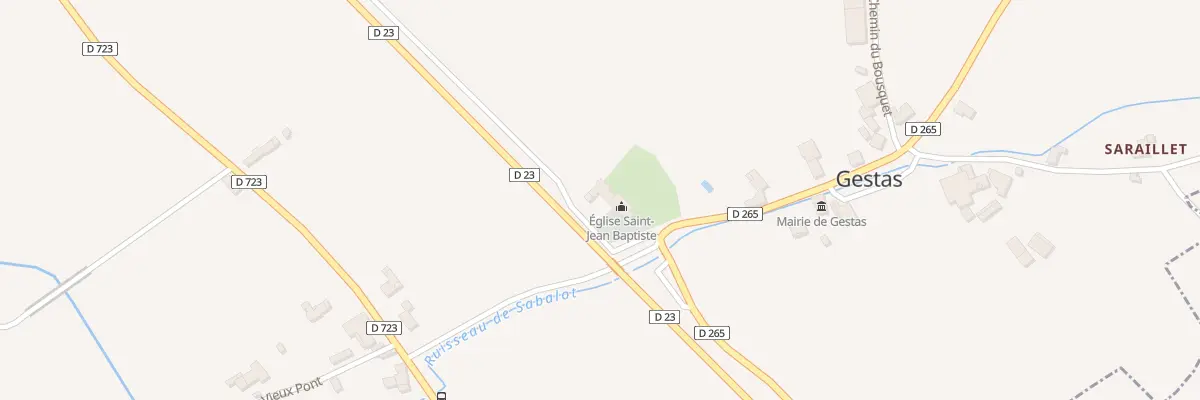 Plan du 5012 Bedat à Gestas