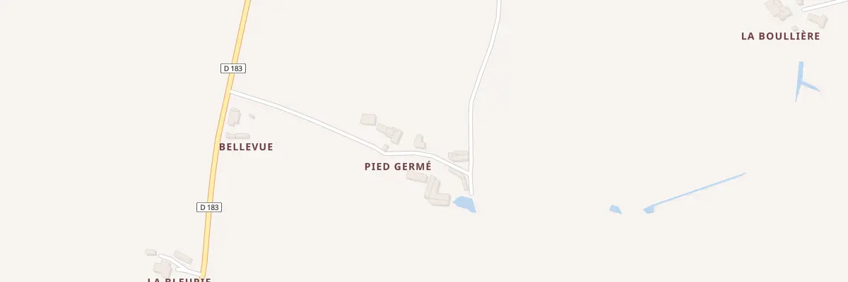 Plan du 195 Rte du Pied Germé à Segré-en-Anjou Bleu