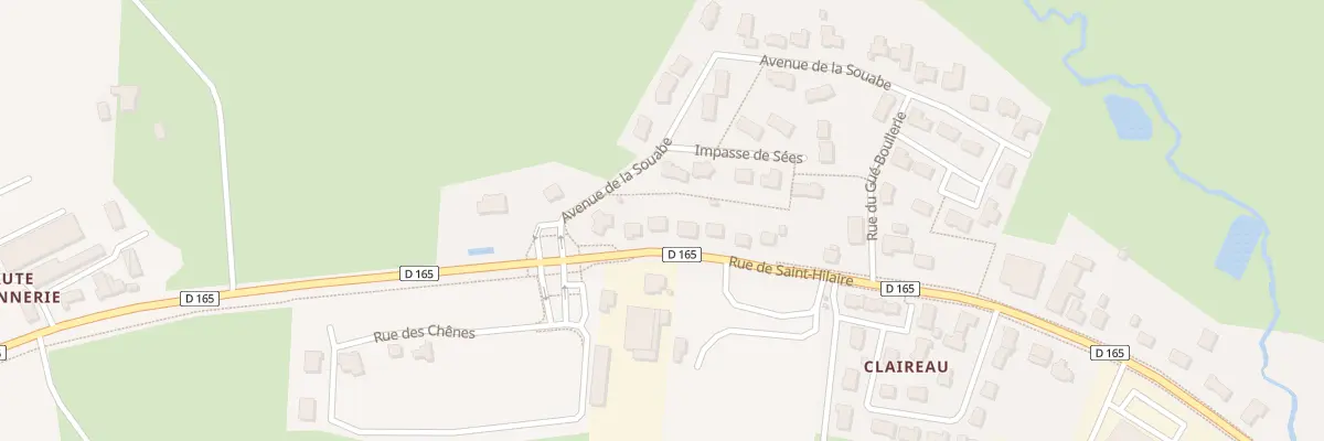 Plan du 56 Rue de Saint Hilaire à Chailland