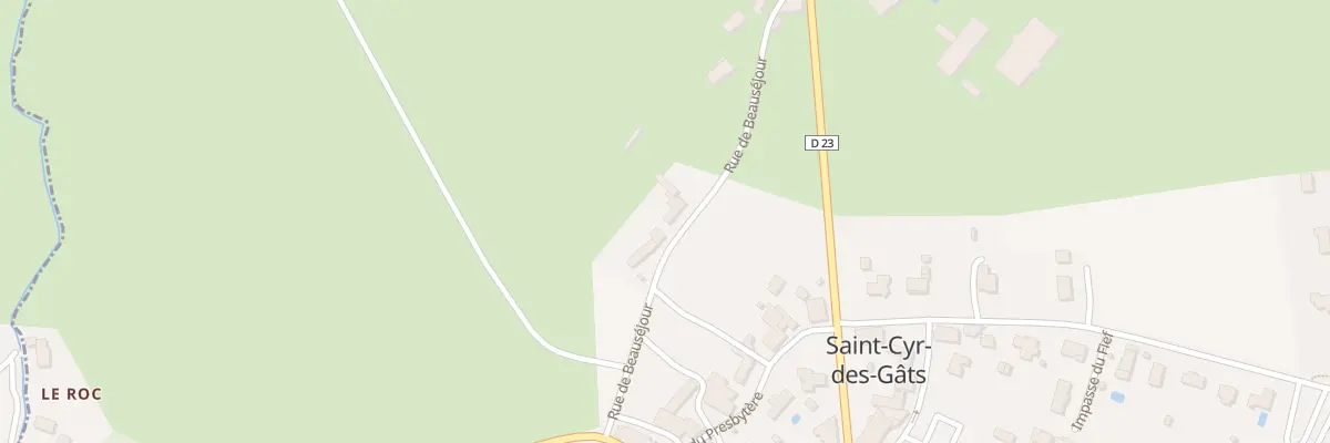 Plan du 15 Rue de beauséjour à Saint-Cyr-des-Gâts