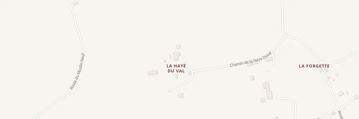 Plan du 2 Che de la Haye Duval Carville à Souleuvre en Bocage