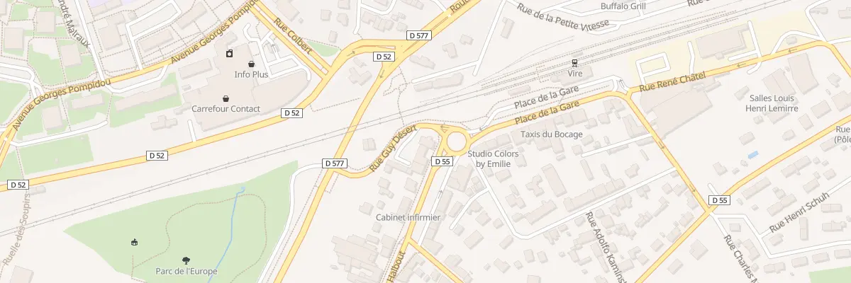 Plan du 75 Av de la Gare Vire à Vire Normandie