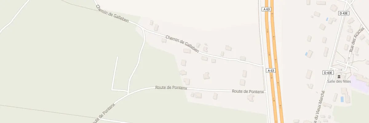 Plan du 177 Che de Galleben à Liposthey