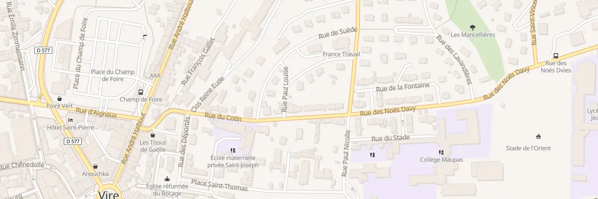 Plan du 21 Rue du Cotin - Vire à Vire Normandie