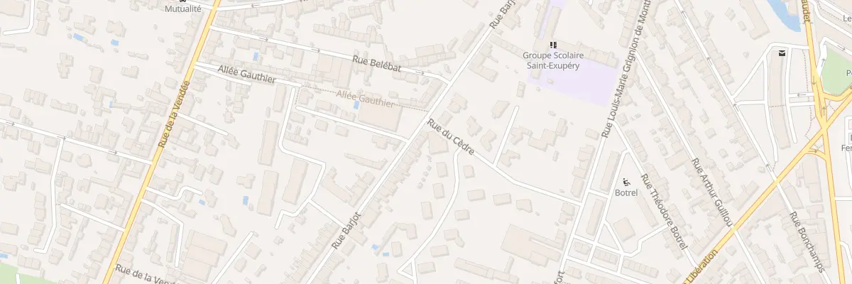 Plan du 65 Rue Barjot à Cholet