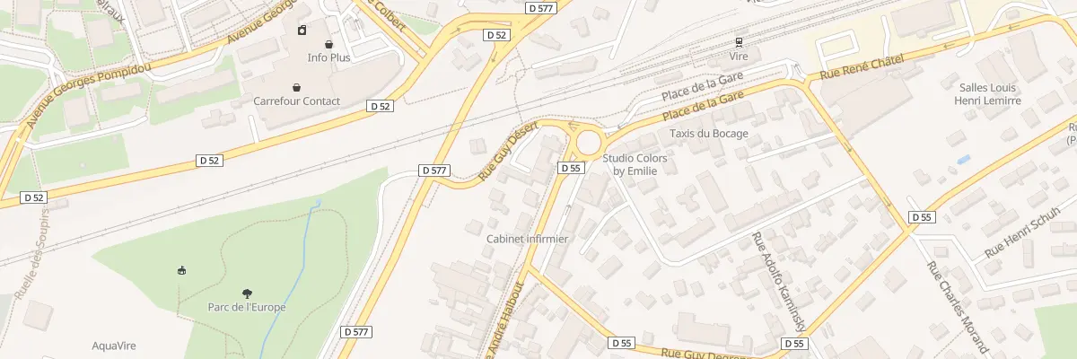 Plan du 65B Av de la Gare Vire à Vire Normandie