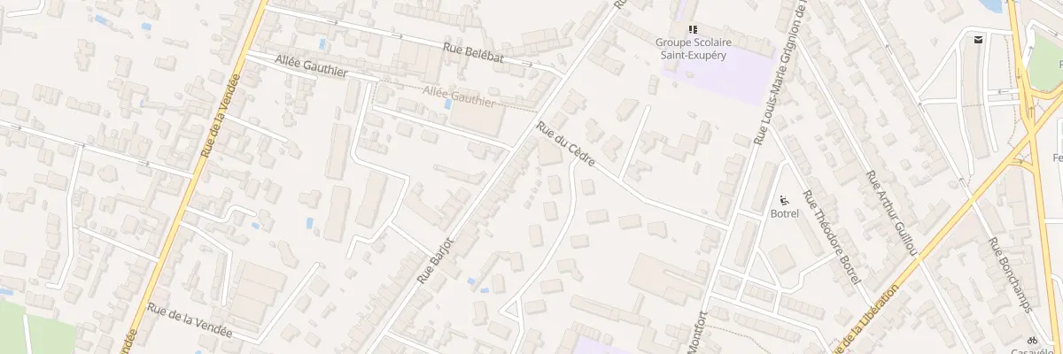 Plan du 73 Rue Barjot à Cholet