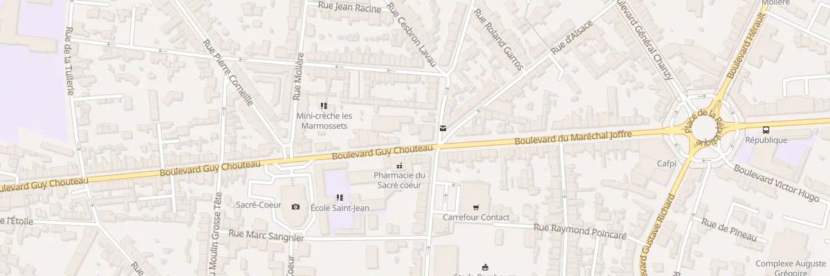 Plan du 4 Bd Guy Chouteau à Cholet