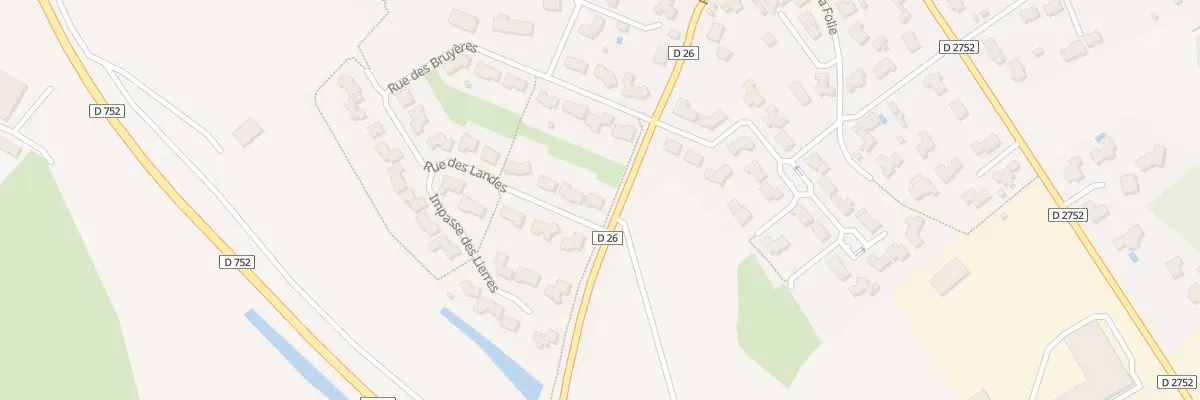 Plan du 2 Rue des landes à Sèvremont