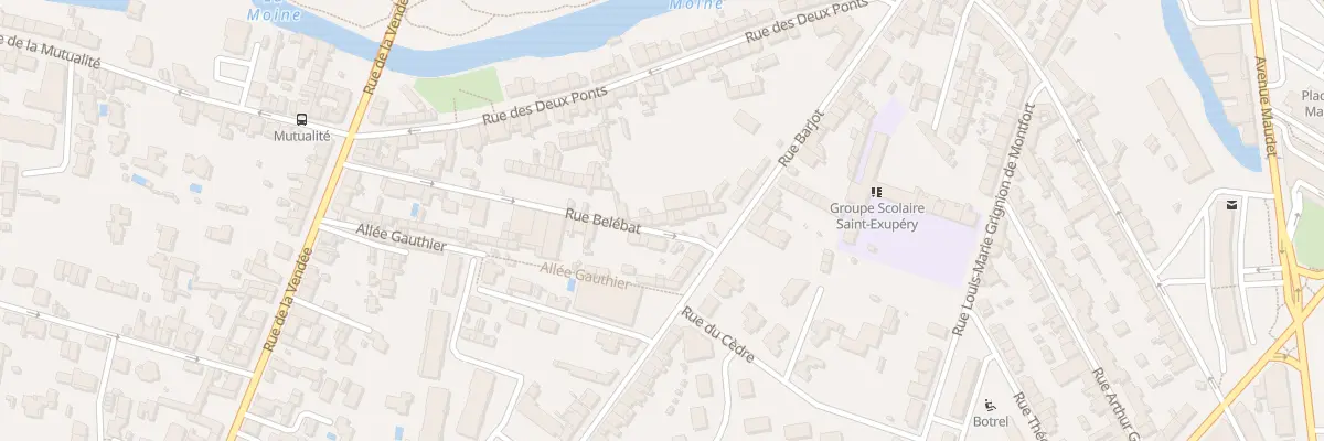 Plan du 14 Rue Bel Ebat à Cholet