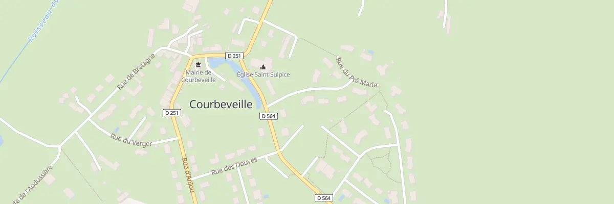 Plan du 2 Rue du PRÉ MARIE à Courbeveille