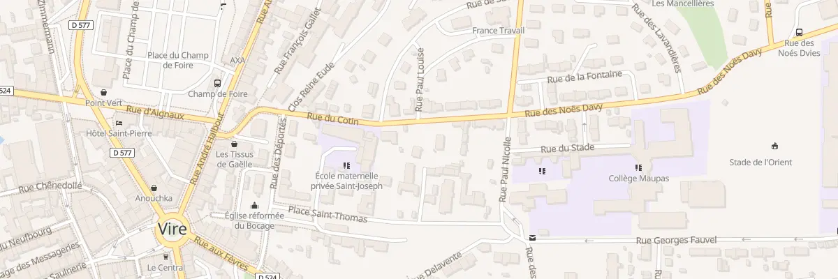 Plan du 20 Rue du Cotin - Vire à Vire Normandie