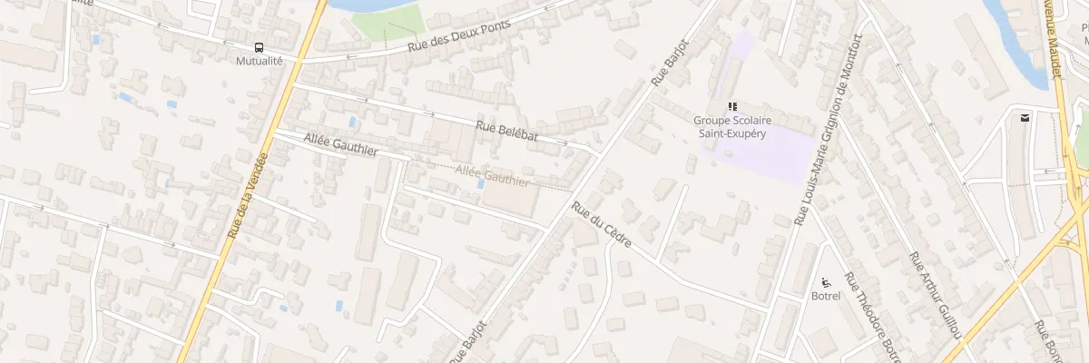 Plan du 26 Rue Barjot à Cholet
