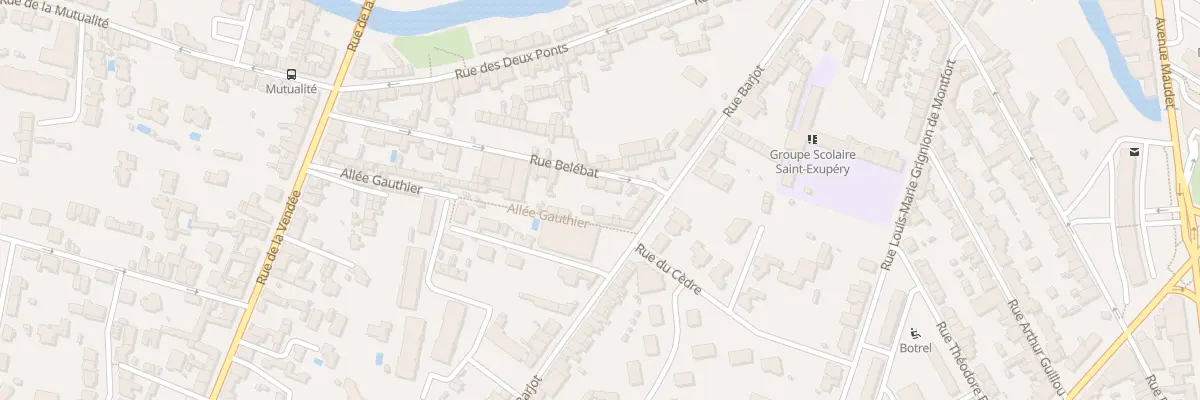 Plan du 7 Rue Bel Ebat à Cholet