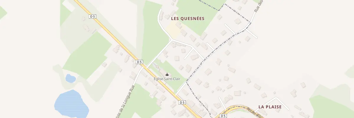 Plan du 110B Rue des Quesnées au Molay-Littry