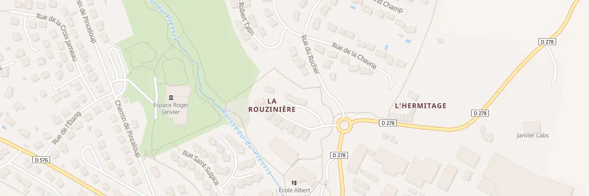 Plan du 2 All de la Rouzinière au Genest-Saint-Isle
