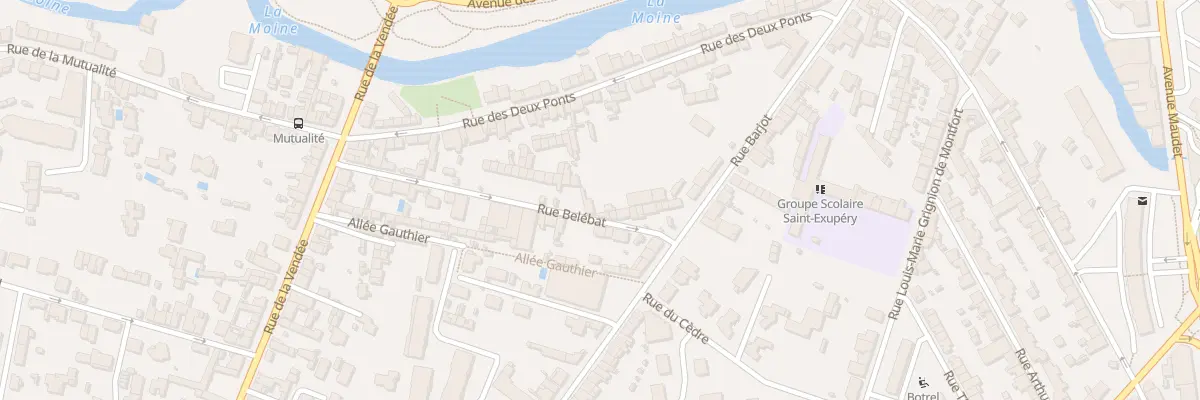 Plan du 22 Rue Bel Ebat à Cholet