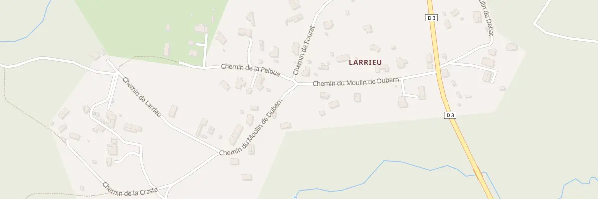 Plan du 8D Che du Moulin de Dubern à Salles