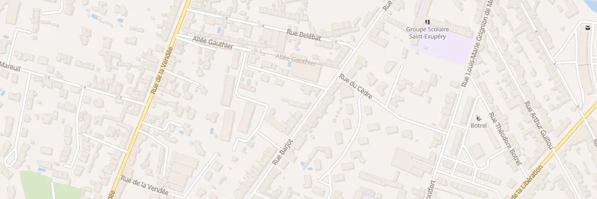Plan du 46 Rue Barjot à Cholet