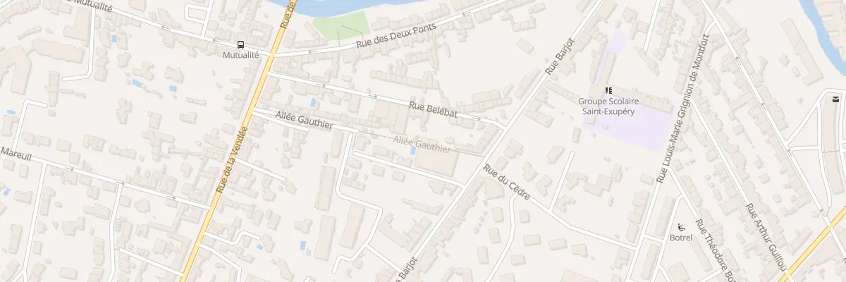 Plan du 26T Rue Barjot à Cholet