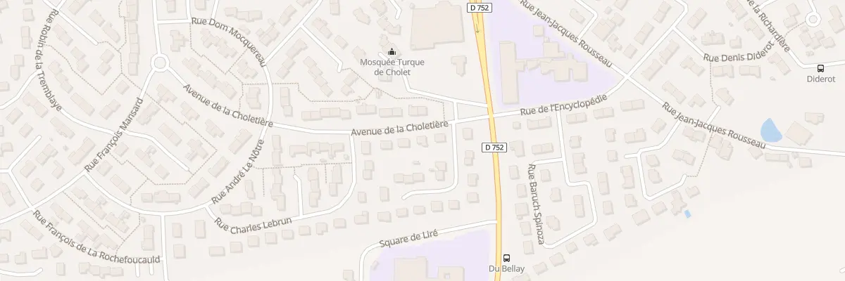 Plan du 3 Av de la Choletière à Cholet