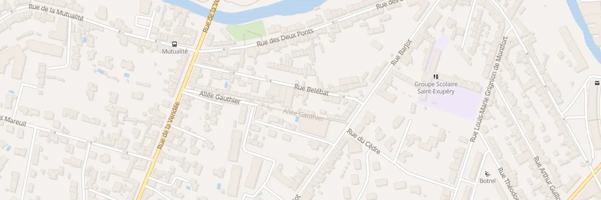 Plan du 13 Rue Bel Ebat à Cholet