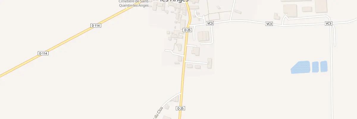 Plan du 22 Rue de Mortiercrolles à Saint-Quentin-les-Anges