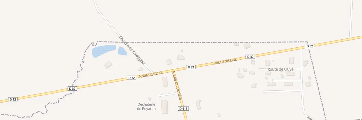 Plan du 376 Rte de Dax à Poyartin