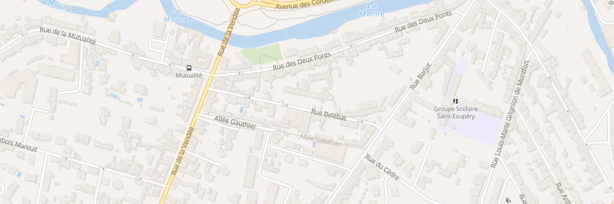 Plan du 38 Rue Bel Ebat à Cholet