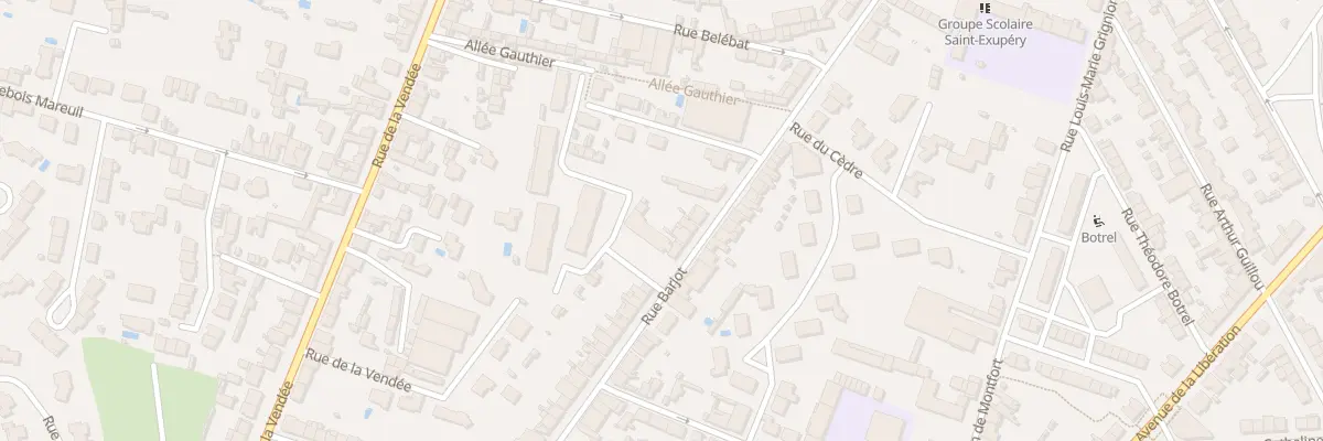 Plan du 52 Rue Barjot à Cholet