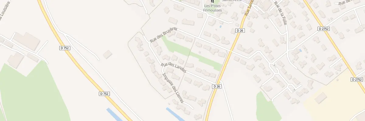Plan du 10 Rue des landes à Sèvremont
