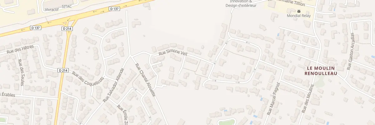 Plan du 14 Rue Simone Veil à Tonnay-Charente
