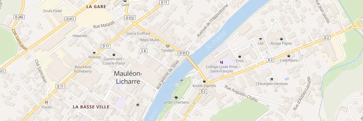 Plan du 20 Rue Jeanne de Sibas à Mauléon-Licharre