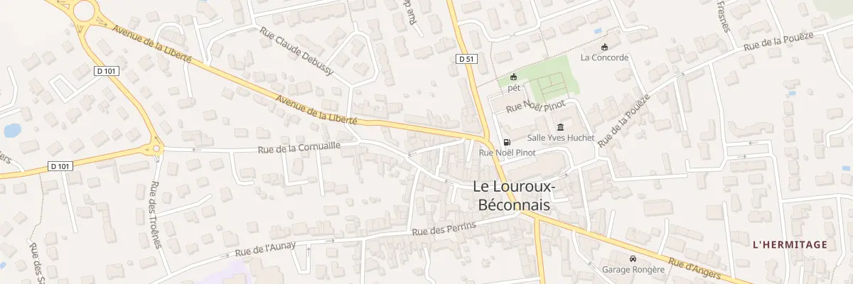 Plan du 16 Av de la Liberté à Val d’Erdre-Auxence