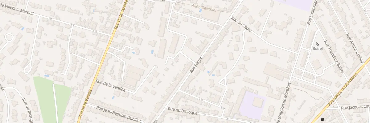 Plan du 56 Rue Barjot à Cholet