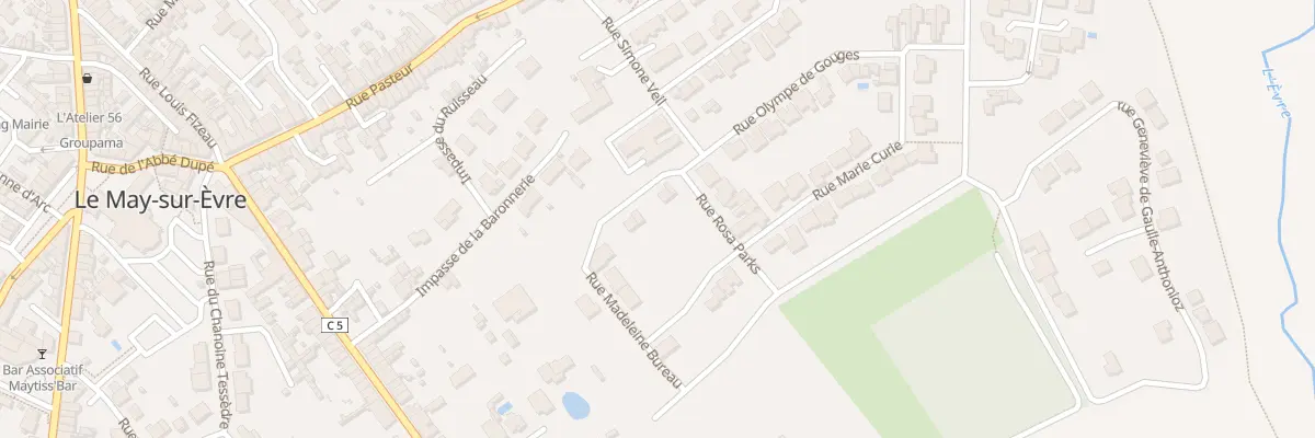 Plan du 3 Rue Madeleine Bureau au May-sur-Èvre