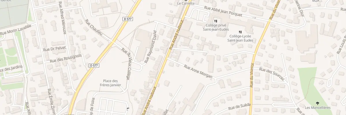 Plan du 56B Rue Andre Halbout Vire à Vire Normandie