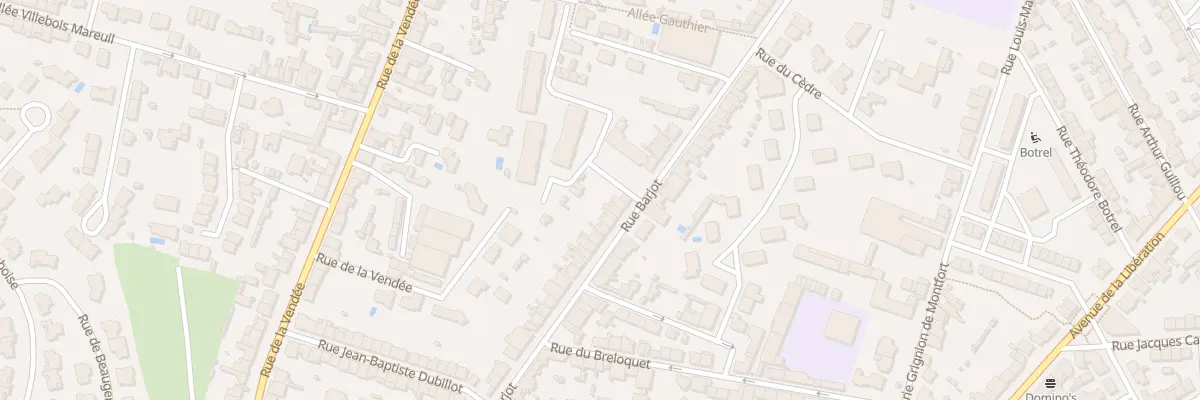 Plan du 58 Rue Barjot à Cholet