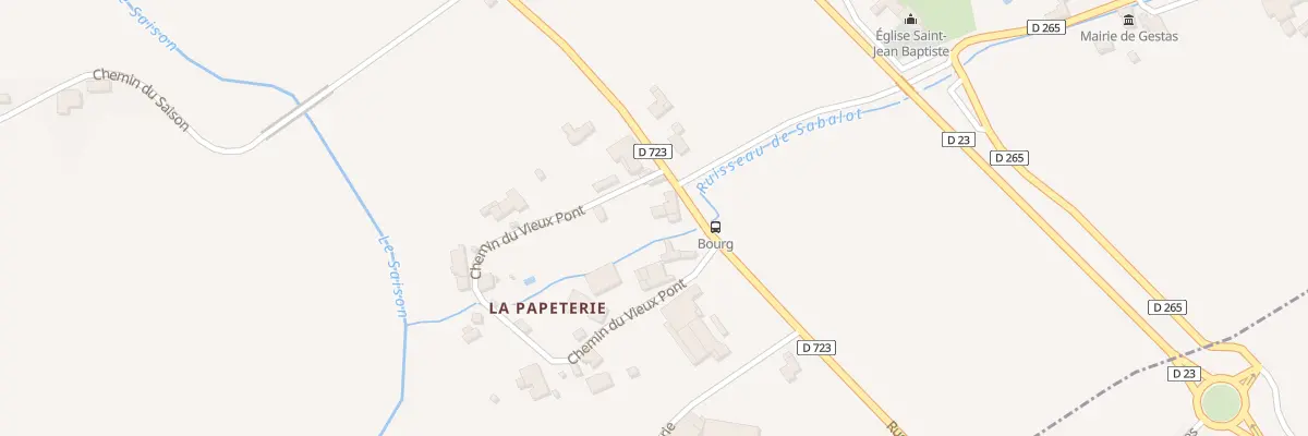 Plan du 5029 La Papeterie à Gestas