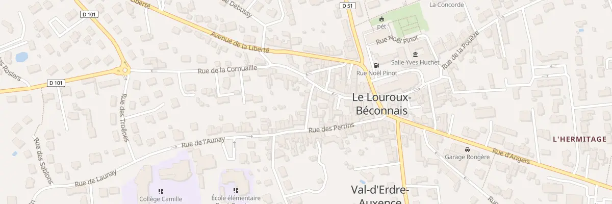 Plan du 3 Rue Rochouard à Val d’Erdre-Auxence