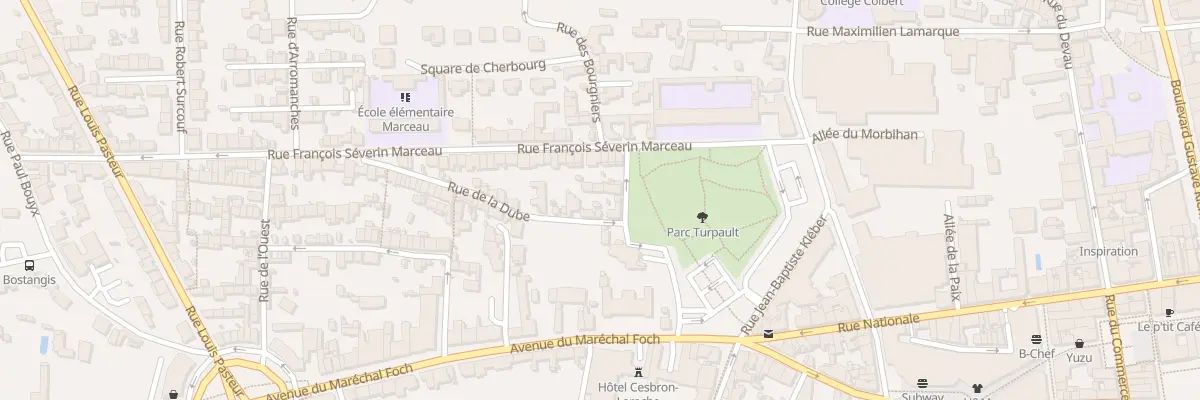 Plan du 4 Rue de la Dube à Cholet