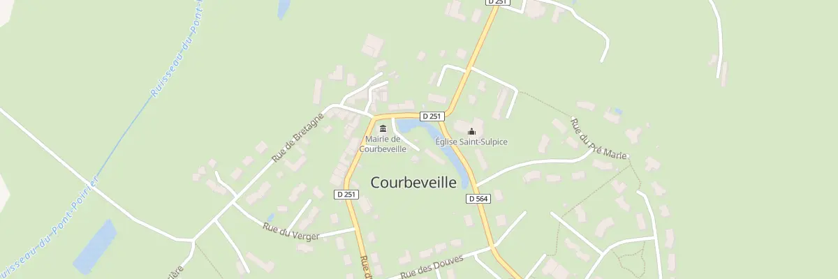 Plan du 1 Rue de Bretagne à Courbeveille