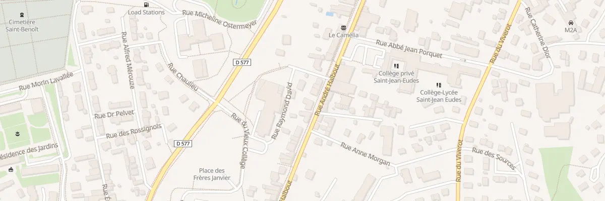 Plan du 77 Rue Andre Halbout Vire à Vire Normandie