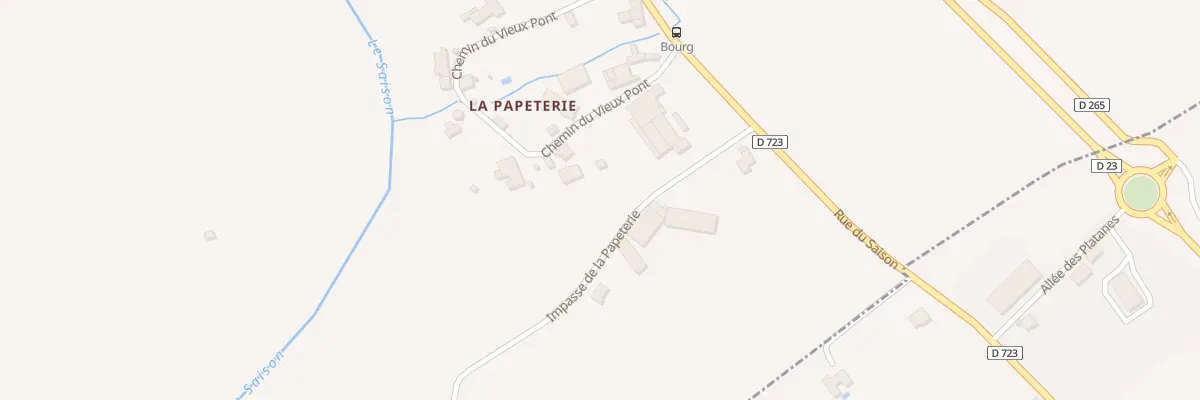 Plan du 5023 La Papeterie à Gestas
