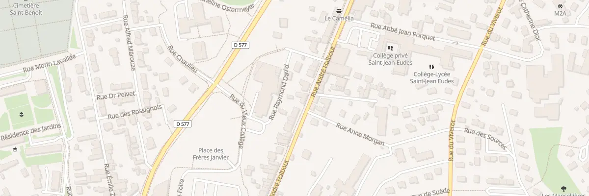 Plan du 75 Rue Andre Halbout Vire à Vire Normandie